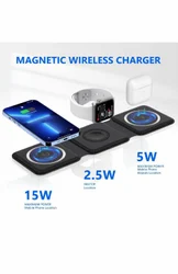 3 In 1 MagSafe Magnetic Foldable Wireless
Charger For IPhone 16 To 12 Series