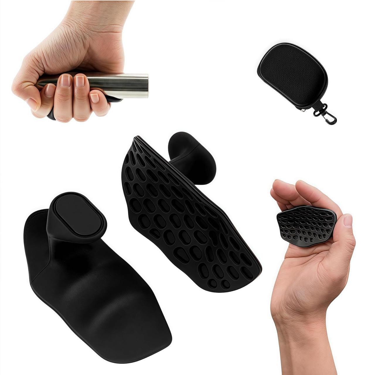 *Silicone Gym Grips Pads | Fingerless Workout Grips |